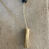 Vintage brass tube pendant light