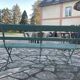 Antique folding garden bench