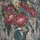 Modernist oil painting on canvas "Flowers" by Branislava Modelska-Jovanovic