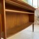 Scandinavian "boomerang" two-sided teak desk Midtjydsk Mobelfabrilk