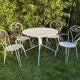 Wrought iron garden furniture