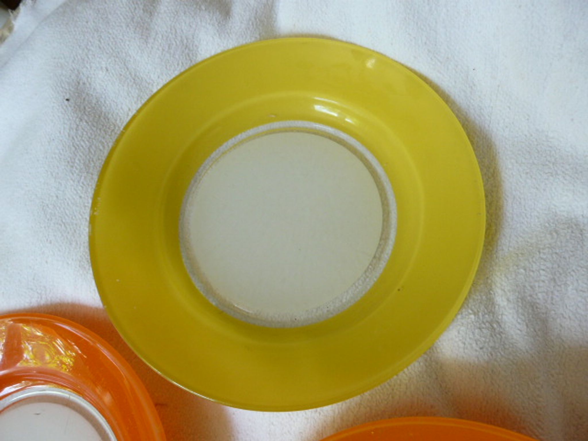 7 assiettes creuses verre Duralex