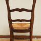 Chaises Regence en chêne pailleés