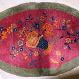Former carpet oval chinese 89x 150cm, 1920