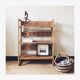 Etagère de bouquiniste pliante en bois