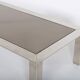 Chromed steel and smoked glass coffee table, 1970s