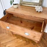 Art Deco chest of drawers in solid oak