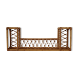 Rattan wall shelf