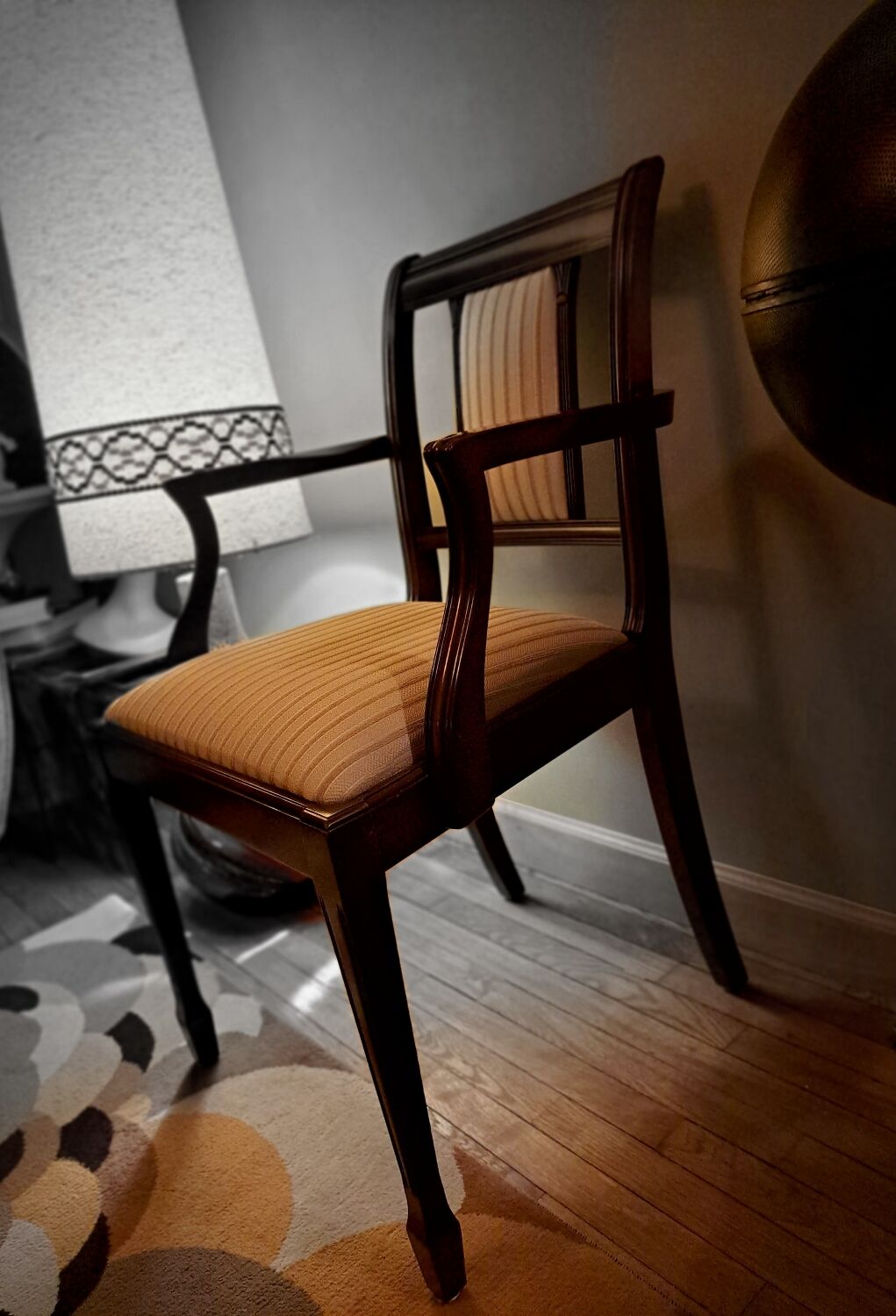 Paires de fauteuils de salon heldense acajou circa 1950