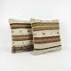 Set of 2 vintage kilim cushion covers 51x51 cm