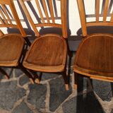 Lot de 3 chaises bistrot ciselé Luterma
