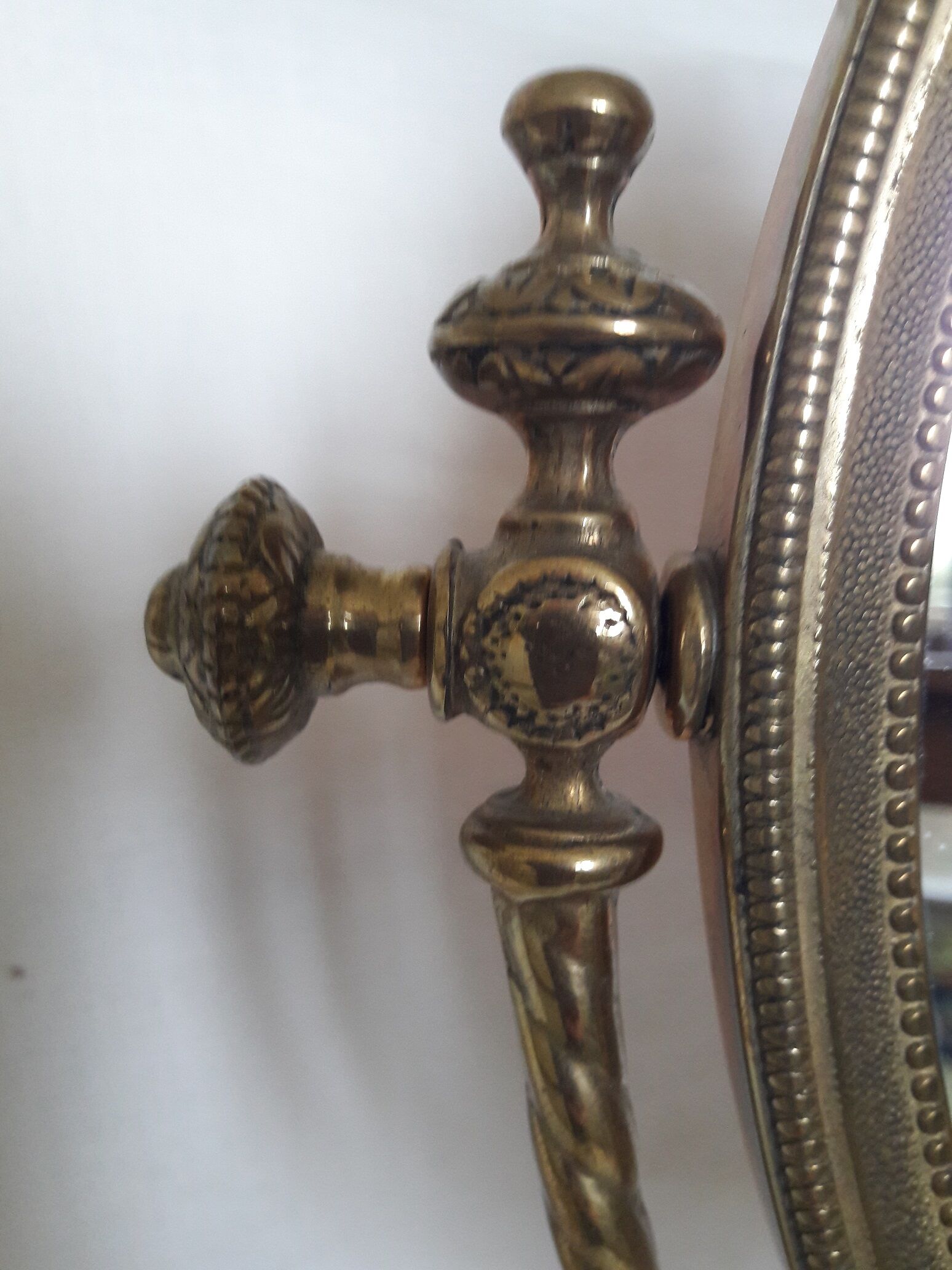 Brass mirror 29 x 41 cm