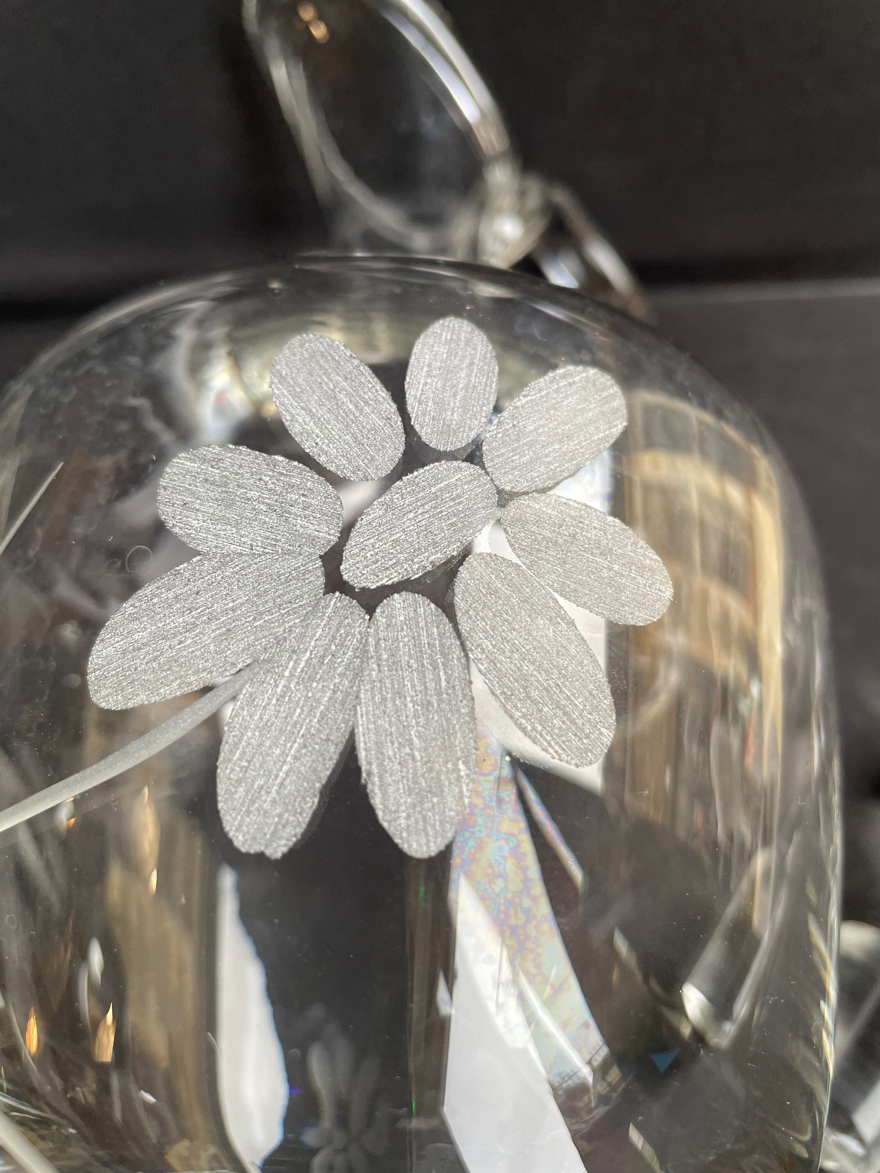 Buire (ewer) blown and engraved crystal – XXth century