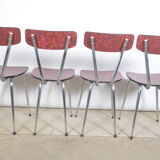 Chaises en formica 1960