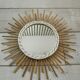 Sun rattan mirror 40x40cm