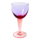 Large Vintage Murano Bicolor Wine Goblet / Murao / Italy / 1980s