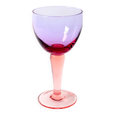 Grand verre à vin bicolore vintage de Murano / Murano / Italie / années 1980