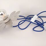 Brushed stainless steel portable lamp