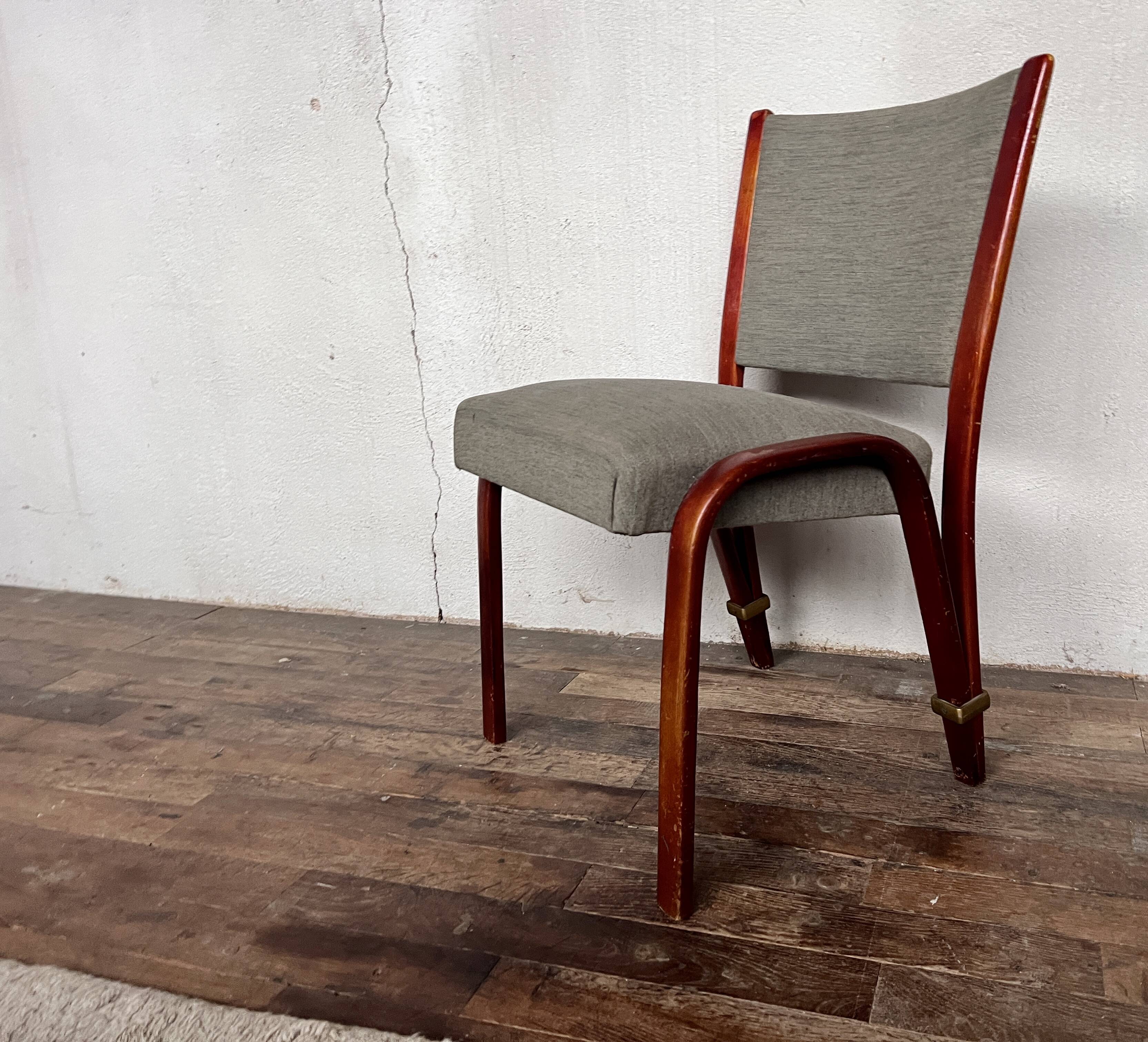 Bow-wood chair by Hugues Steiner