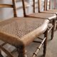 Lot de 4 chaises volantes Louis XVI