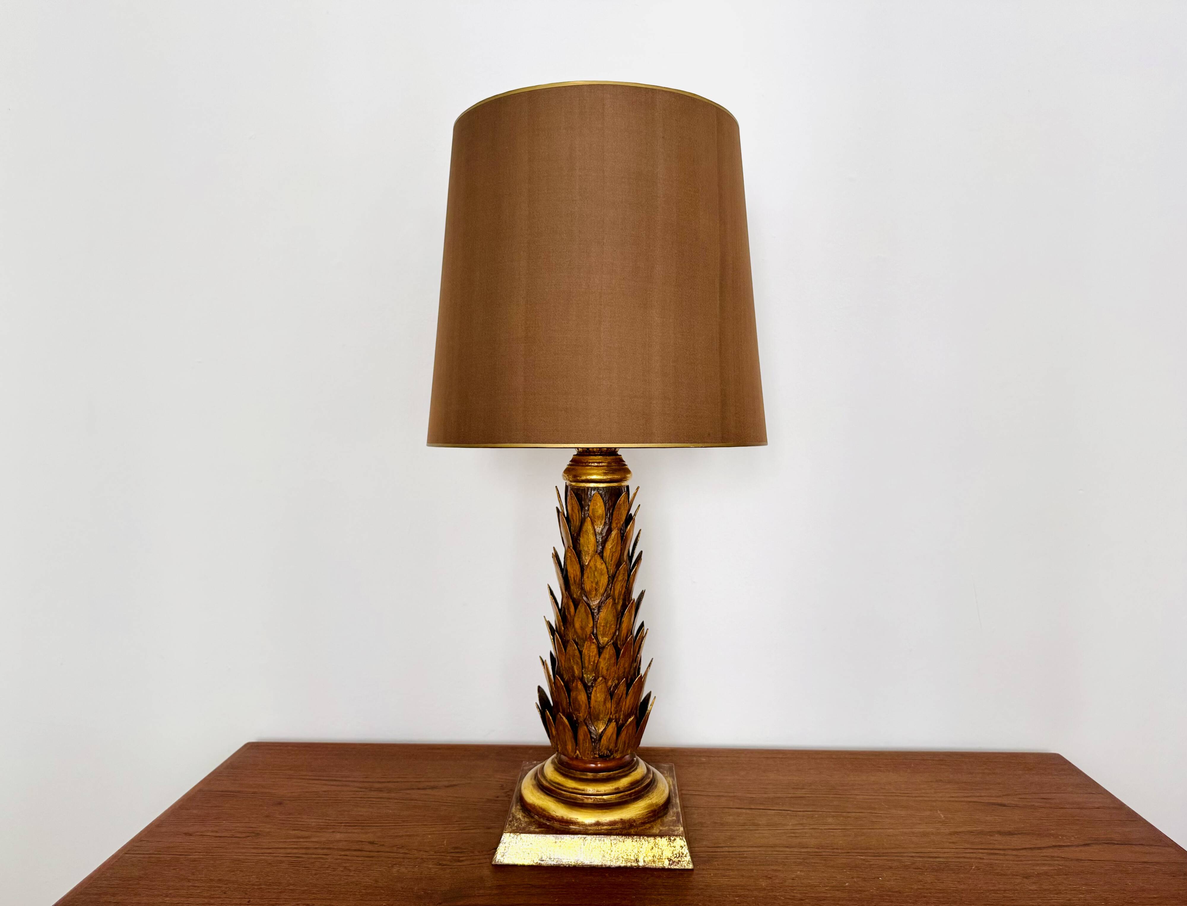 XXL Gilded Italian Hollywood Regency Table Lamp