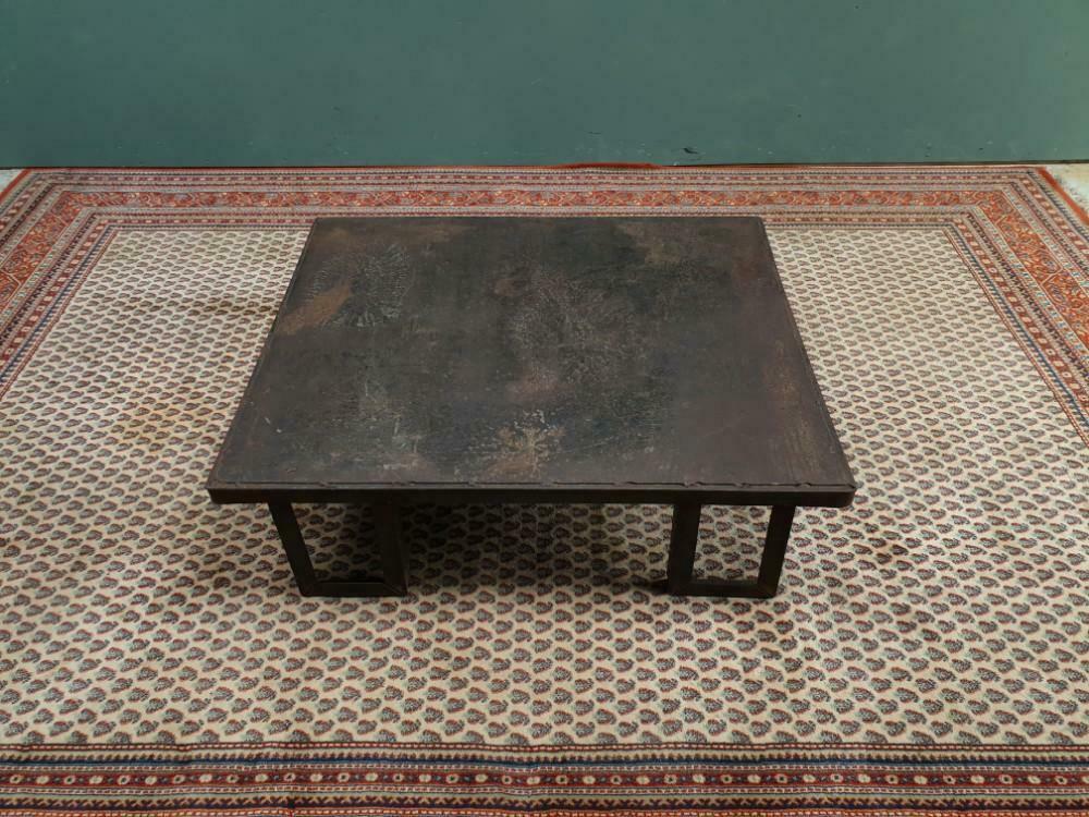 Industrial coffee table steel