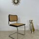 Old black caned chair Cesca B32 design Marcel Breuer 1970 Made in Italy vintage