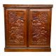 Folding bar. Solid mahogany.