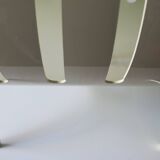 Opal Möbel white lacquered plywood magazine rack, 1960s