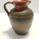 Handmade Brown Lacquered Earthenware Pitcher by Aldo Londi for Bitossi