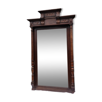 Ancien grand miroir bois sculpté