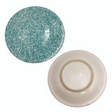 Lot of speckled turquoise plates