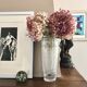 Bohemian carved crystal vase