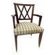 Art Deco office chair in solid mahogany, 20th century.