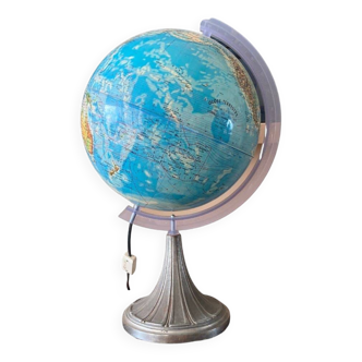 Vintage illuminated globe