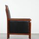Beautiful and very comfortable black Art Deco design armchair