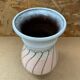 Antique strehla vase pink & white ceramic 1959 west germany vintage