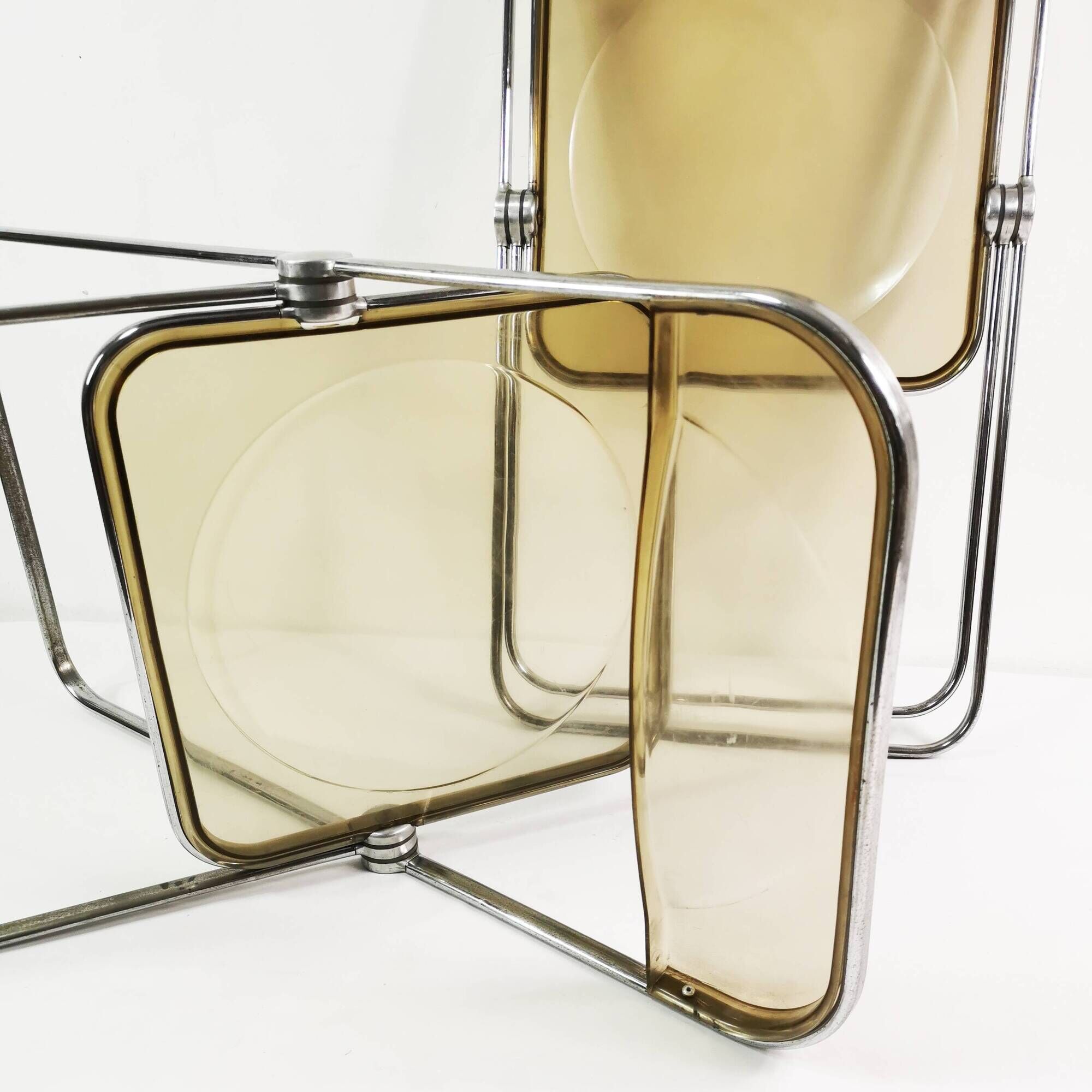 Pair of Plia chairs, Anonima Castelli, designed by Giancarlo Piretti, Italy