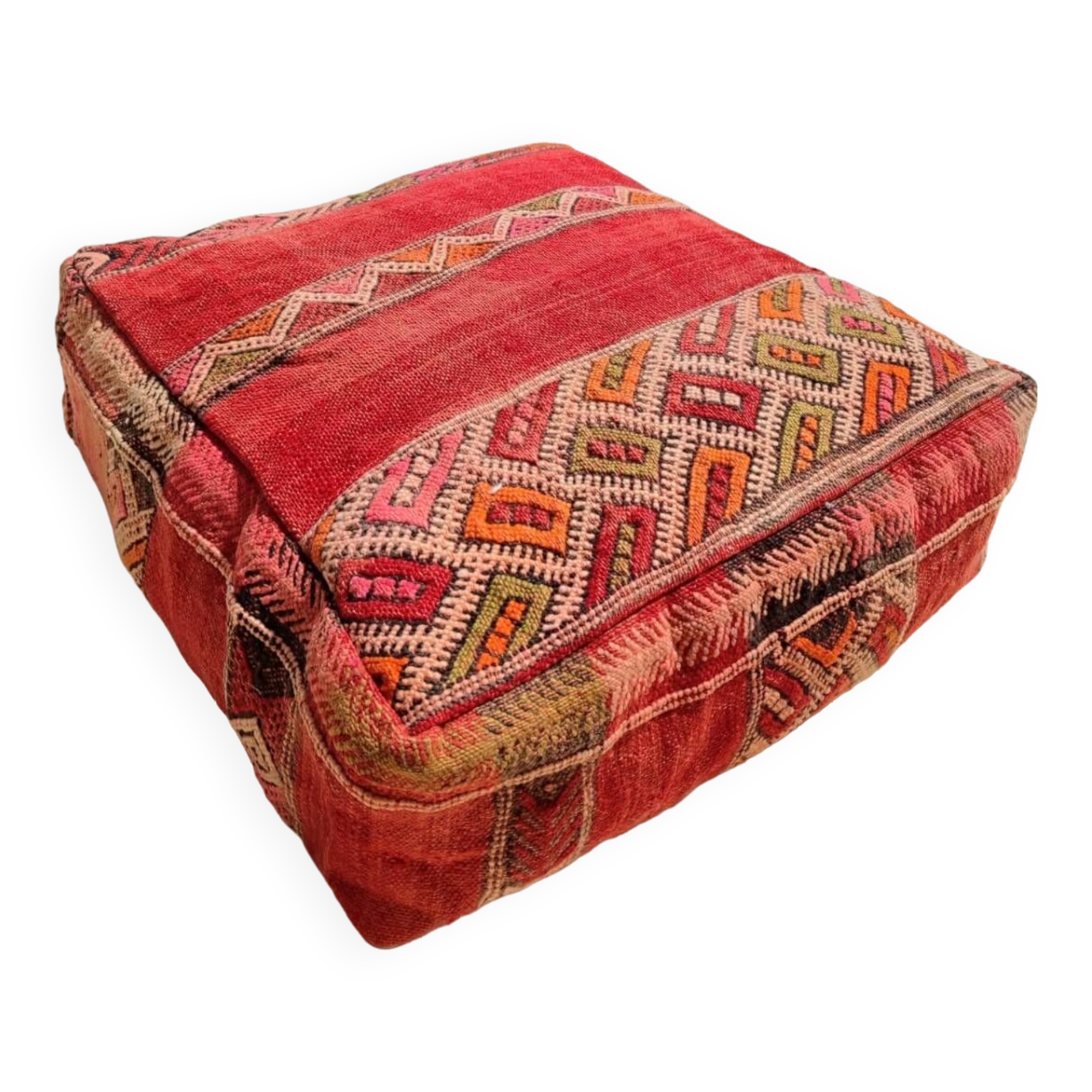 Berber kilim style pouf