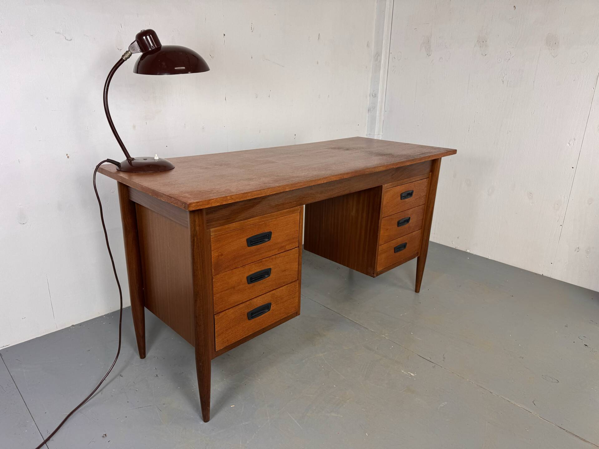 Vintage Mid-Century Danish Teak Desk, 1960s