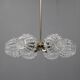 Mid-century Sputnik brass glass chandelier, 1970s Czechoslovakia