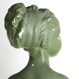 Buste de femme en plâtre, années 30