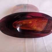 Vase soliflore Art Déco en verre de Murano, h - 36 cm.