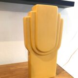 Graphic yellow vase