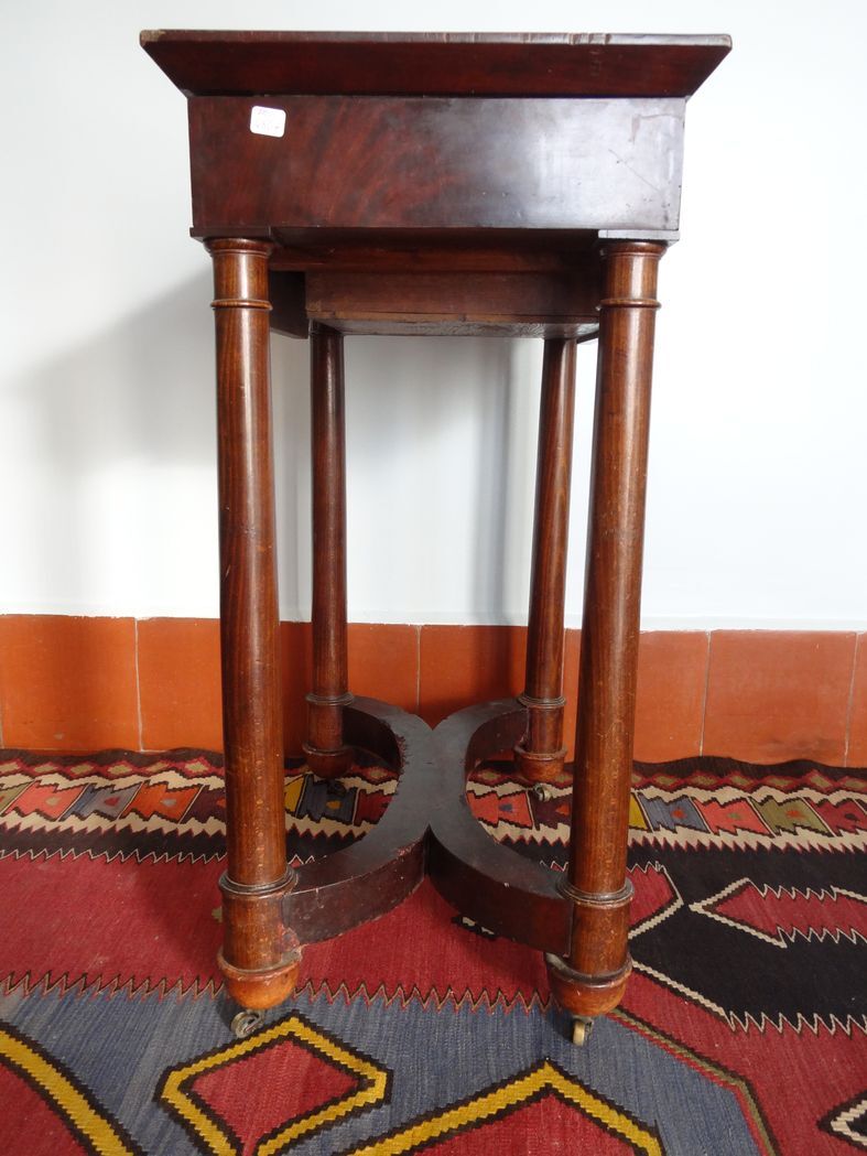 Mahogany Empire and mahogany veneer dressing table