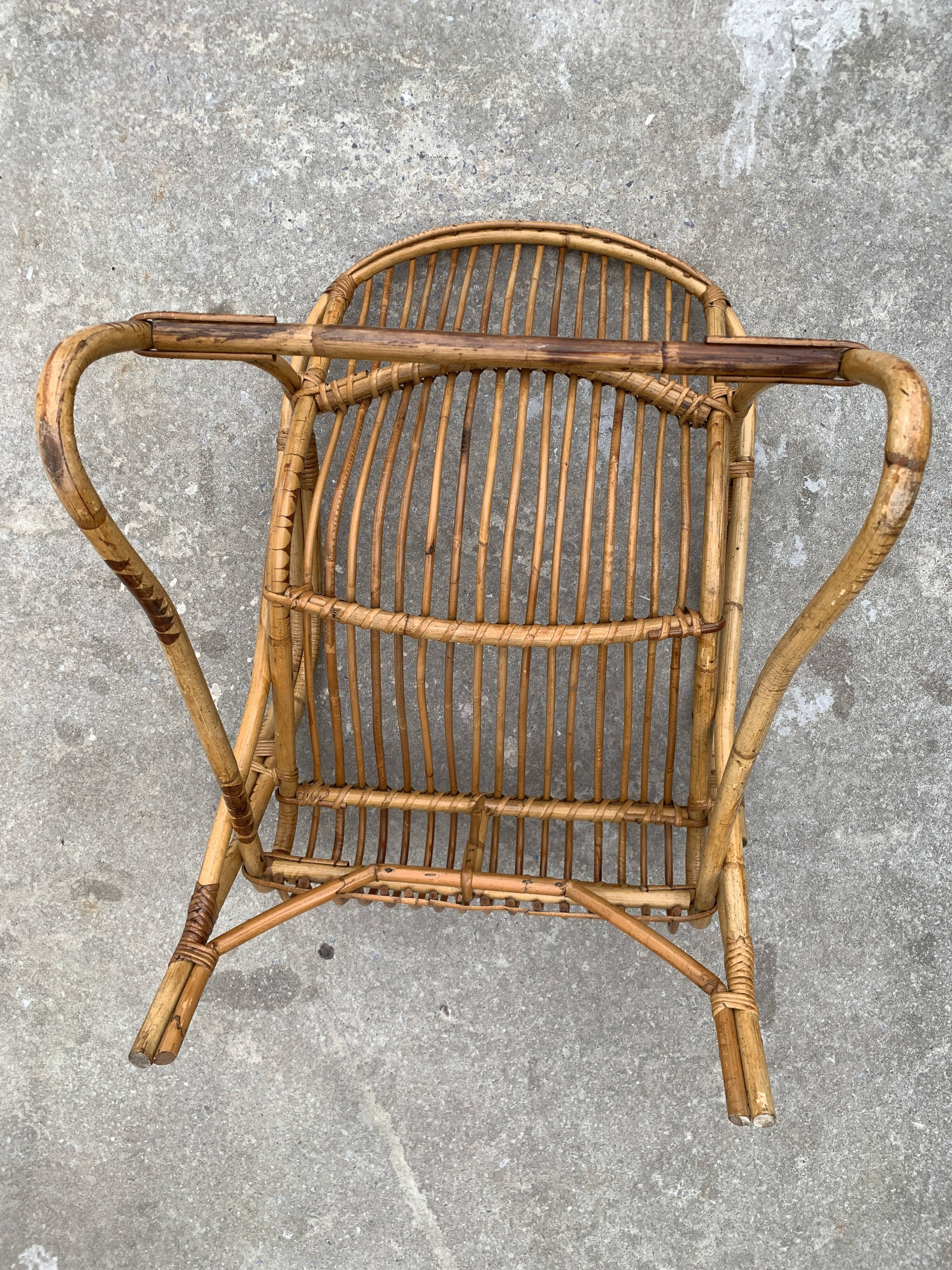 Fauteuil en rotin, 1960