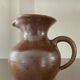 Vintage stoneware jug vase signed