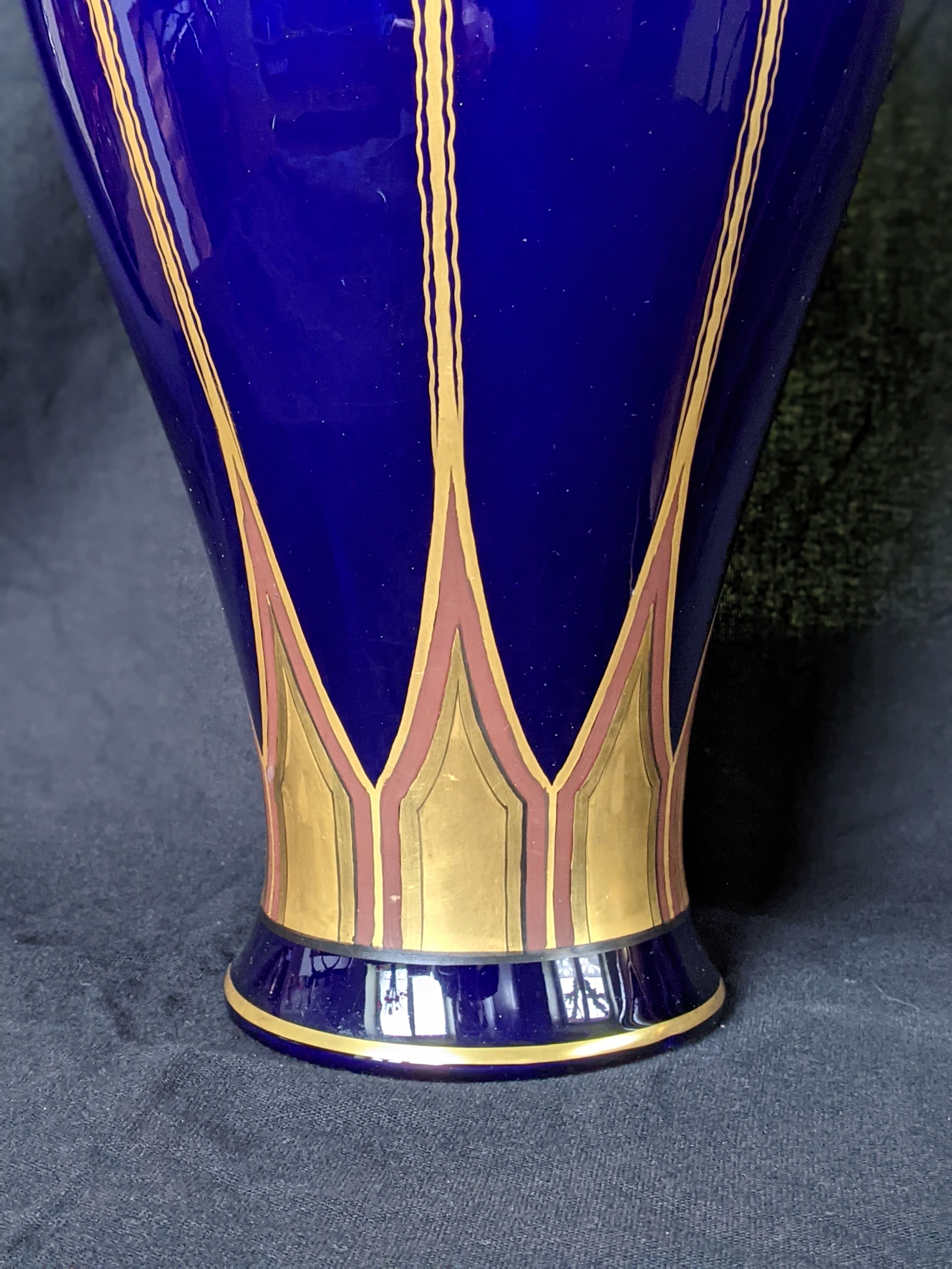 Pair of art deco vases signed by Pinon Heuze