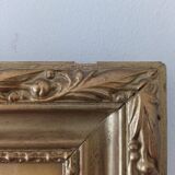 Painting framed under glass
