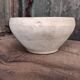 Vintage French salad bowl in white clay